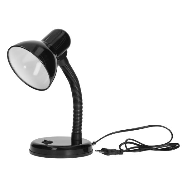 FUPI, lampa biurkowa, 10W, E27, stal + tworzywo, czarna FUPI, lampa biurkowa, 10W, E27, stal + tworzywo, czarna