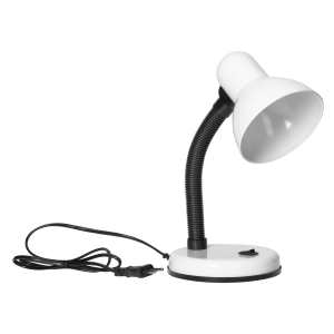 FUPI, lampa biurkowa, 10W, E27, stal + tworzywo, biała