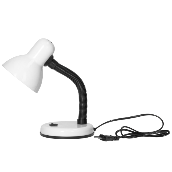 FUPI, lampa biurkowa, 10W, E27, stal + tworzywo, biała