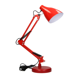 DIAN lampa biurkowa, 10W, stalowa, czerwona