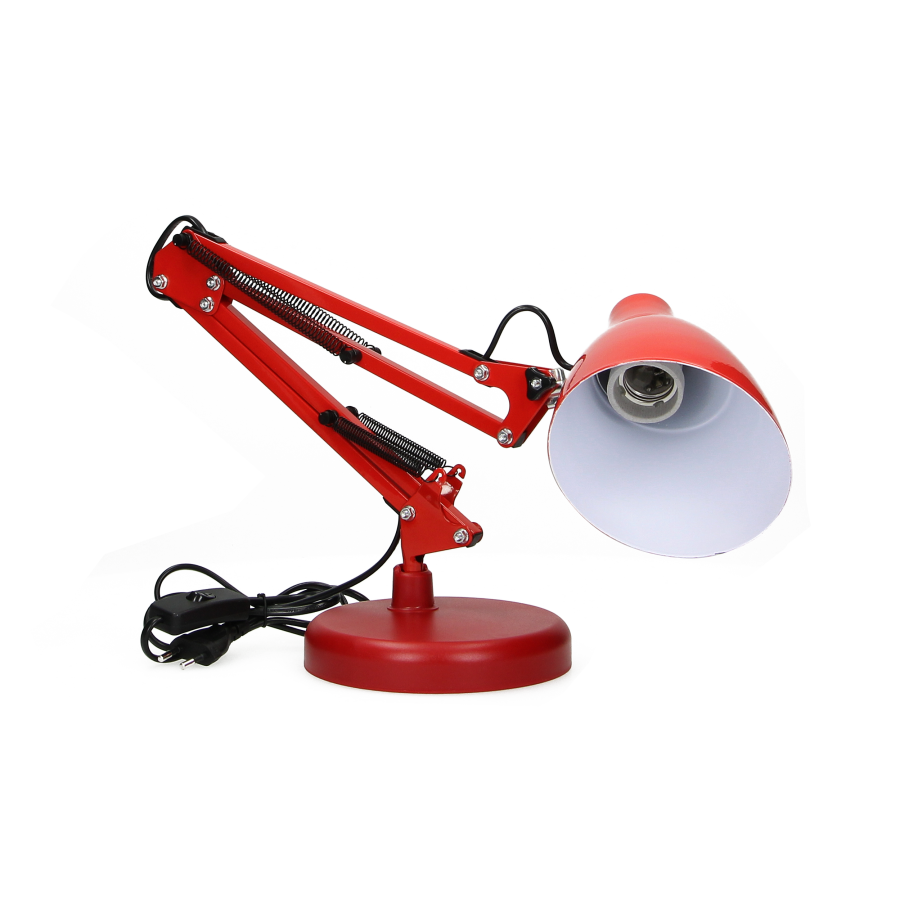 DIAN lampa biurkowa, 10W, stalowa, czerwona