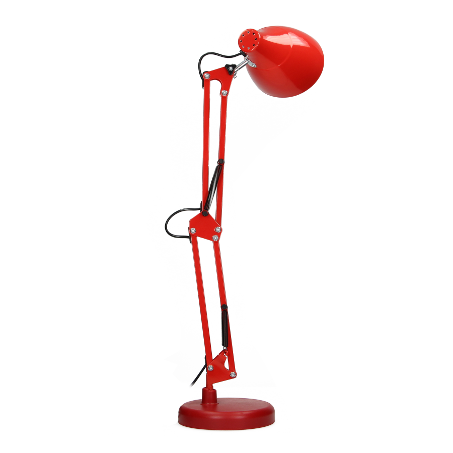 DIAN lampa biurkowa, 10W, stalowa, czerwona