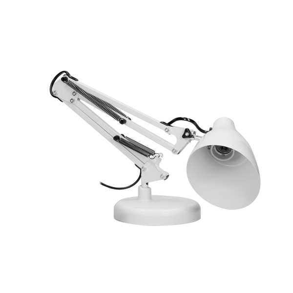 DIAN lampa biurkowa, 10W stalowa, biała