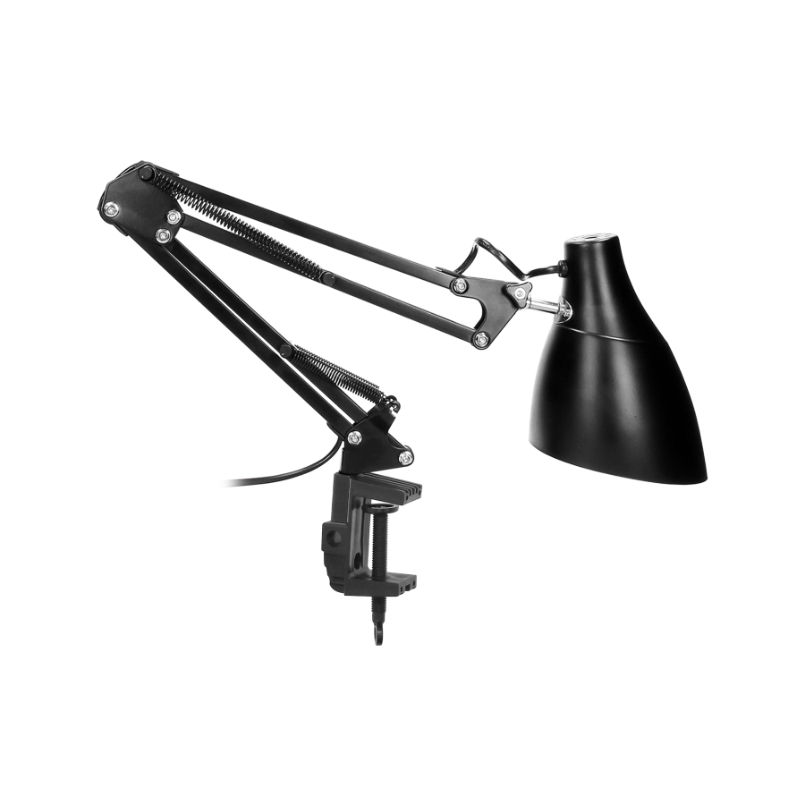 DIAN, lampa biurkowa przykręcana, 10W, E27, stalowa, biała