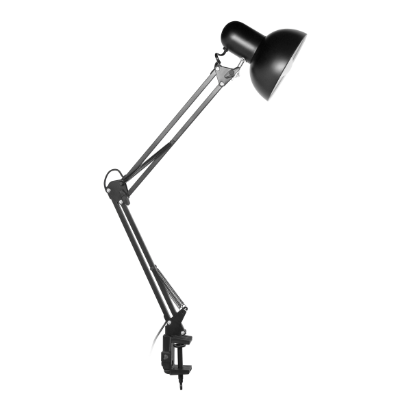 DEON, lampa biurkowa przykręcana, 10W, E27, stalowa, biała