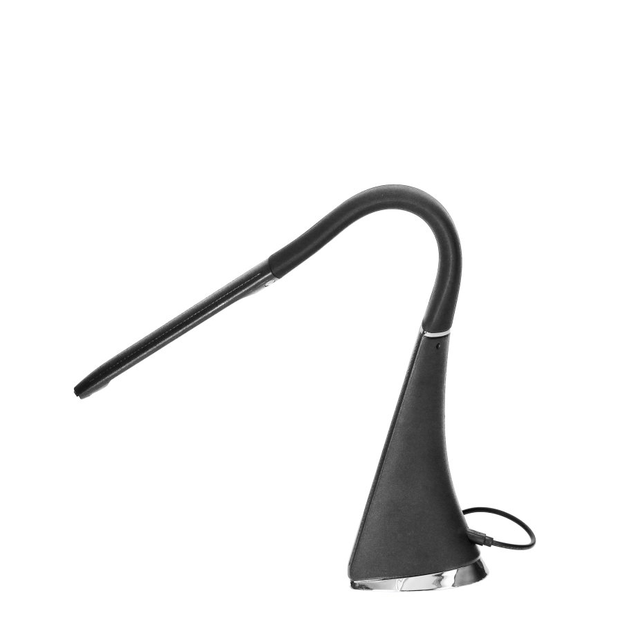 DOLOMIT LED 5W, lampka biurkowa z budzikiem, 300lm, 4000K, czarna