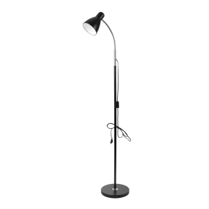 Lampa stojąca podłogowa LAR, max 20W E27, 160 cm, czarna