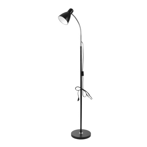 Floor lamp LAR, max 20W E27, 160cm, black Floor lamp LAR, max 20W E27, 160cm, black