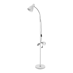 Lampa stojąca podłogowa LAR, max 20W E27, 160 cm, biała