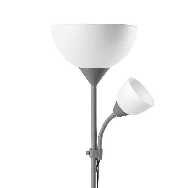 Lampa stojąca podłogowa URLAR, 175 cm, E27 max 40W, E14 max 25W, szara Lampa stojąca podłogowa URLAR, 175 cm, E27 max 40W, E14 max 25W, szara