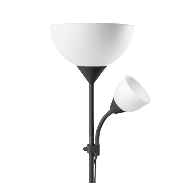 Lampa stojąca podłogowa URLAR, 175 cm, E27 max 40W, E14 max 25W, czarna Lampa stojąca podłogowa URLAR, 175 cm, E27 max 40W, E14 max 25W, czarna