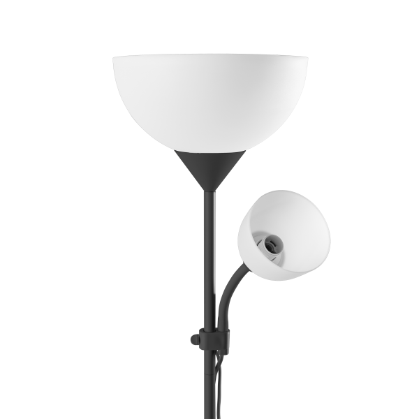 URLAR floor lamp, 175 cm, E27 max 40W, E14 max 25W, black