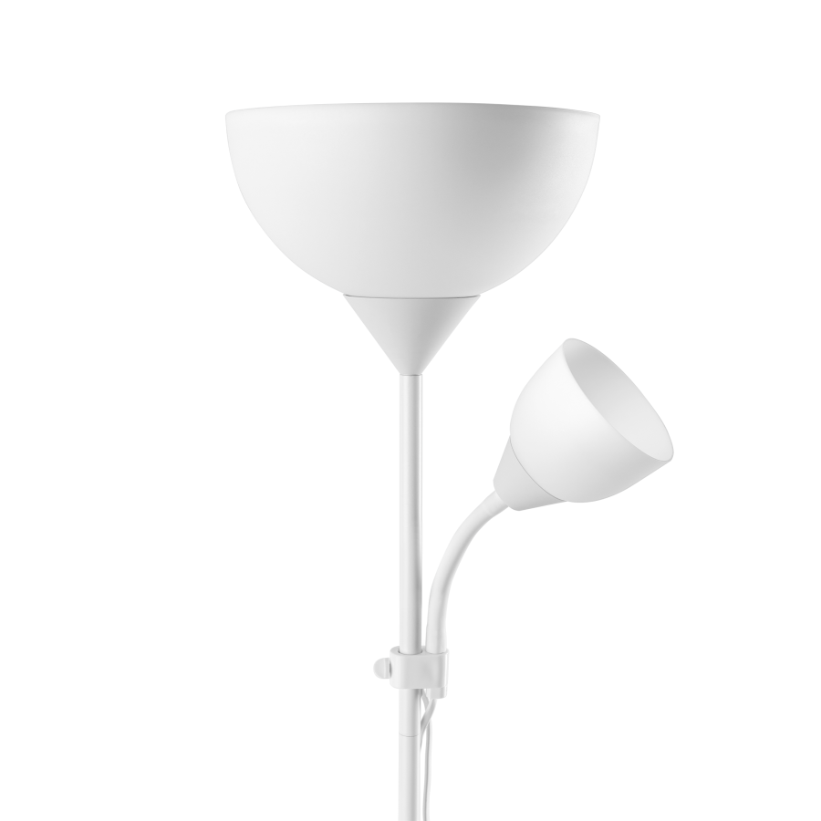 Lampa stojąca podłogowa URLAR, 175 cm, E27 max 40W, E14 max 25W, biała