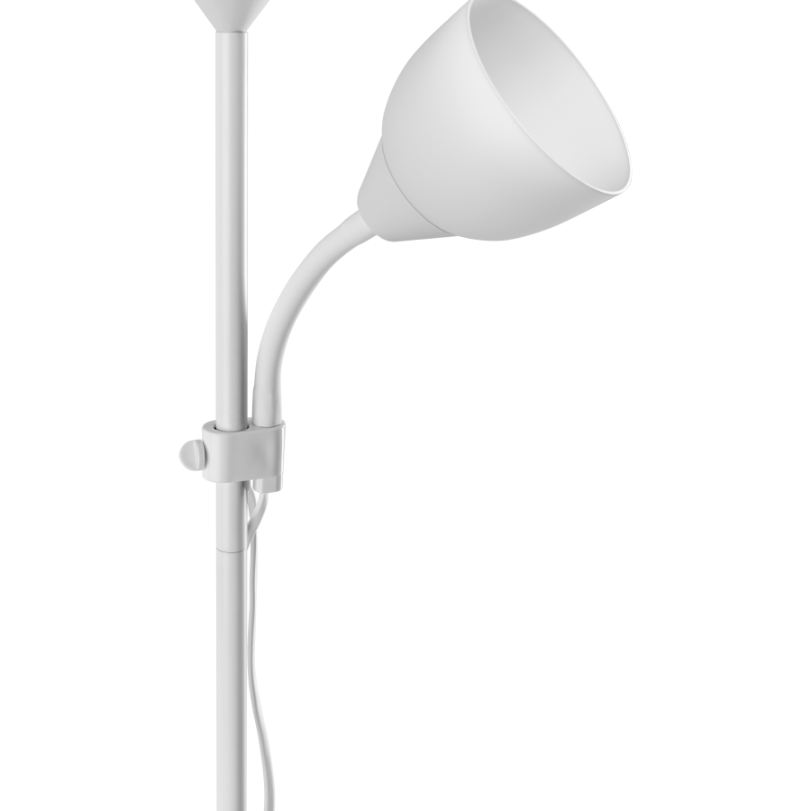 Lampa stojąca podłogowa URLAR, 175 cm, E27 max 40W, E14 max 25W, biała