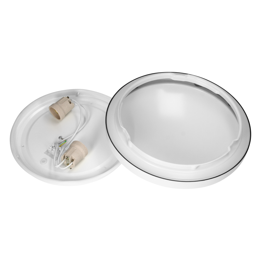 SELENE plafon 2xE27, max. 2x15W, IP54, biały