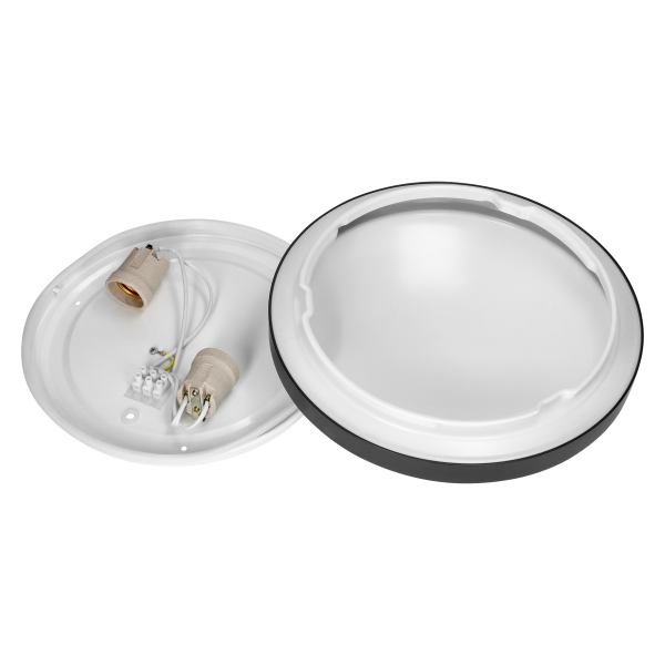 SELENE plafon 2xE27, max. 2x15W, IP54, czarny SELENE plafon 2xE27, max. 2x15W, IP54, czarny