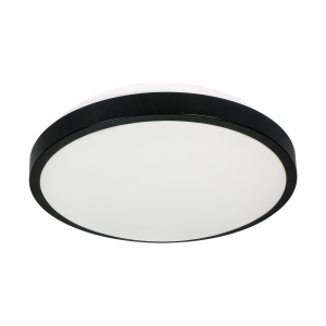 SELENE plafon 2xE27, max. 2x15W, czujnik mikrofalowy, IP54, czarny