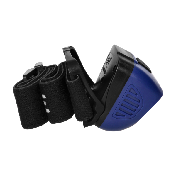 LED COB + LED headlamp 3W with touchless switch and USB charger, 1200 mAh battery, blue LED COB + LED headlamp 3W with touchless switch and USB charger, 1200 mAh battery, blue