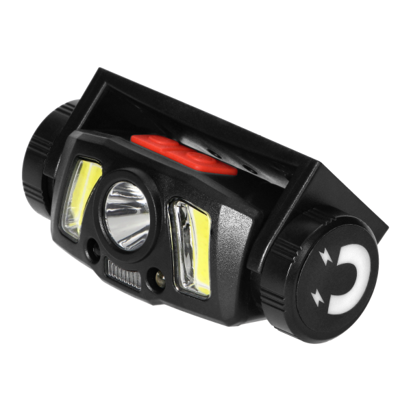 Latarka czołowa/światło rowerowe LED COB + XPG z akumulatorem Li-ion 1200mAh, czujnik ruchu Latarka czołowa/światło rowerowe LED COB + XPG z akumulatorem Li-ion 1200mAh, czujnik ruchu