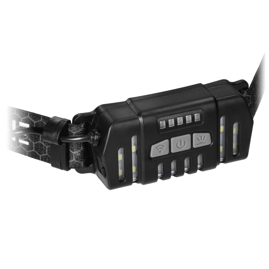 LED headlamp, COB + CREE with 1200 mAh battery