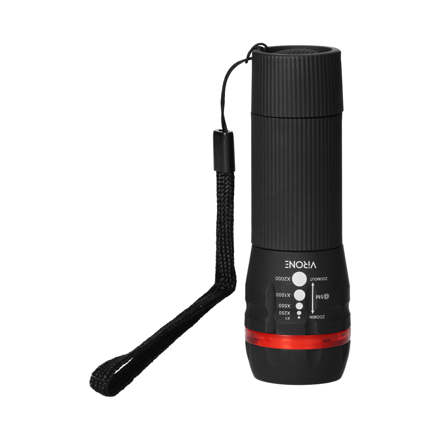 LED flashlight 1W with zoom, 60lm, 3xAAA