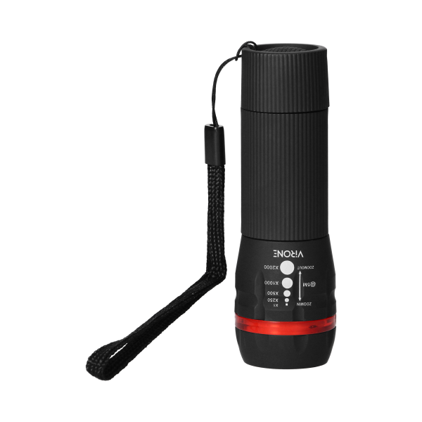 LED flashlight 1W with zoom, 60lm, 3xAAA