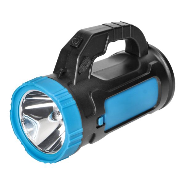 Latarka LED SMD 3W + COB 3W, 110lm, dwie opcje zasilania - akumulator 1200 mAh lub 3xAA  Latarka LED SMD 3W + COB 3W, 110lm, dwie opcje zasilania - akumulator 1200 mAh lub 3xAA