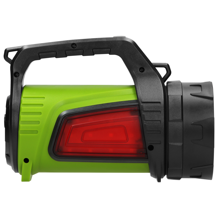 Rechargeable LED flashlight - searchlight 10W, 1000lm, 4000mAh, power bank, battery indicator