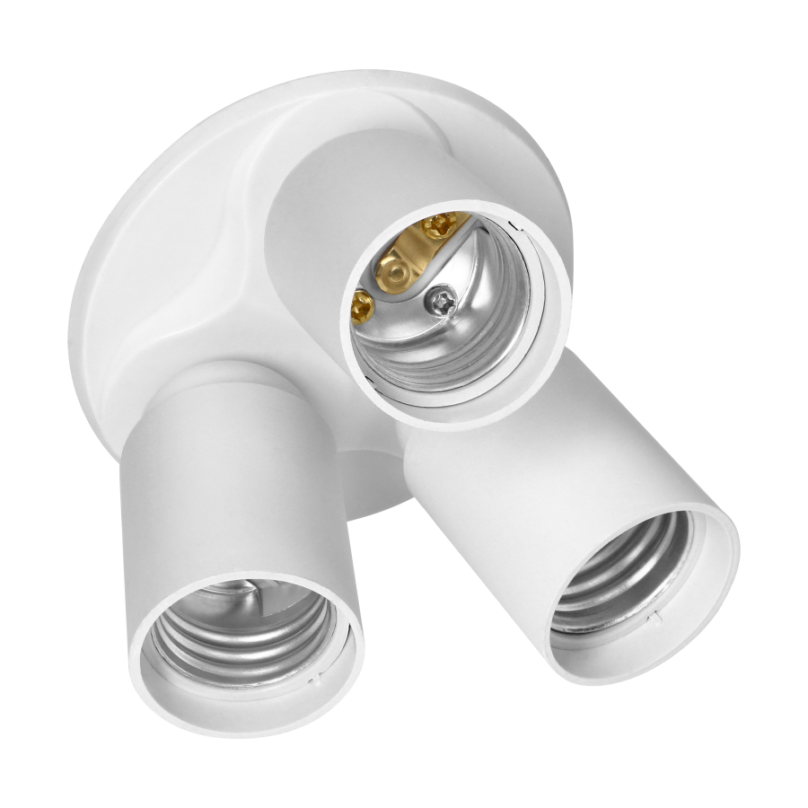 E27/2xE27 light sources adapter, narrow