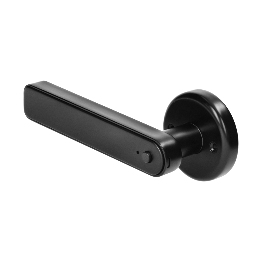 Smart handle with touch keypad and fingerprints reader, black