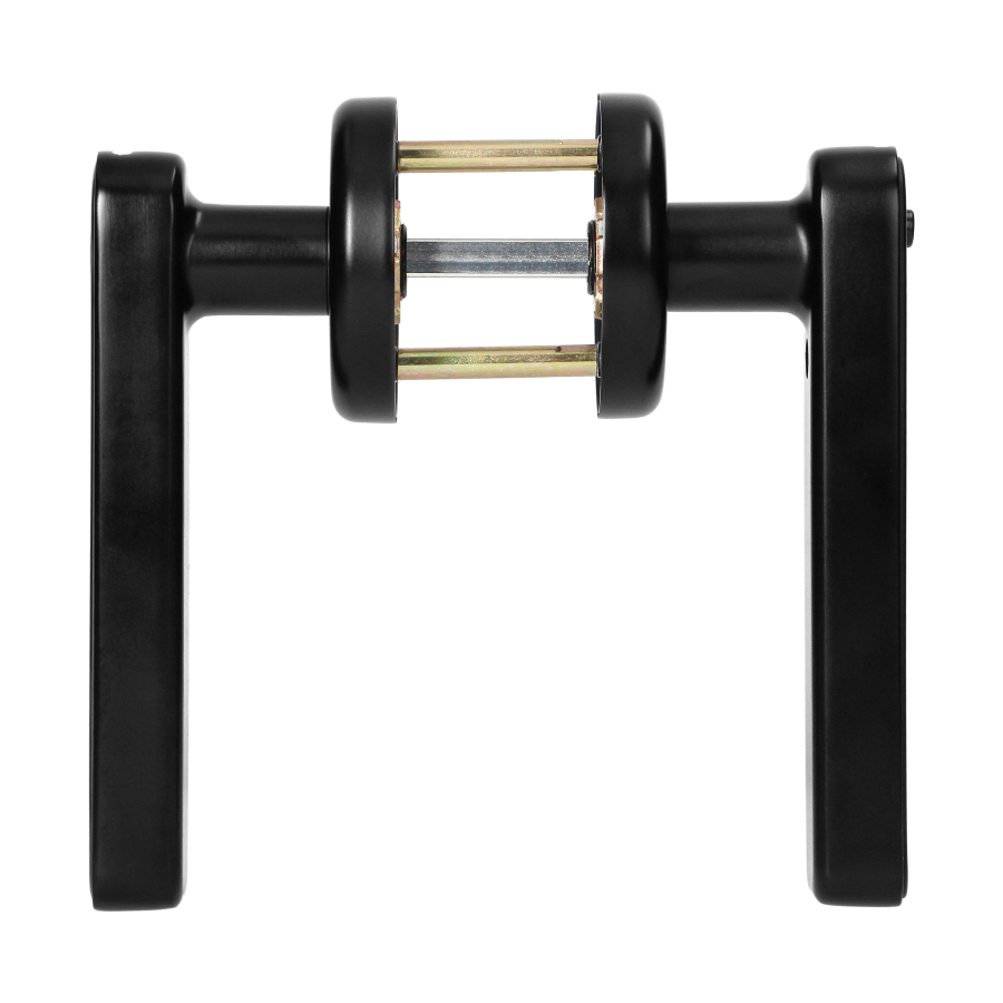 Klamka szyfrowa z klawiaturą dotykową, czytnikiem linii papilarnych i funkcją SMART, czarna