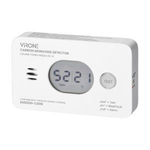 Battery-powered carbon monoxide detector 2xAA,10 years