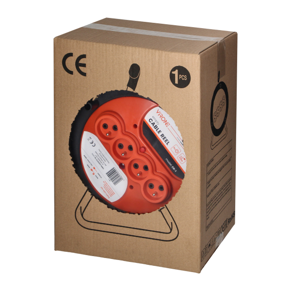 Empty cable reel IP20 4x2P+E 16A 230V