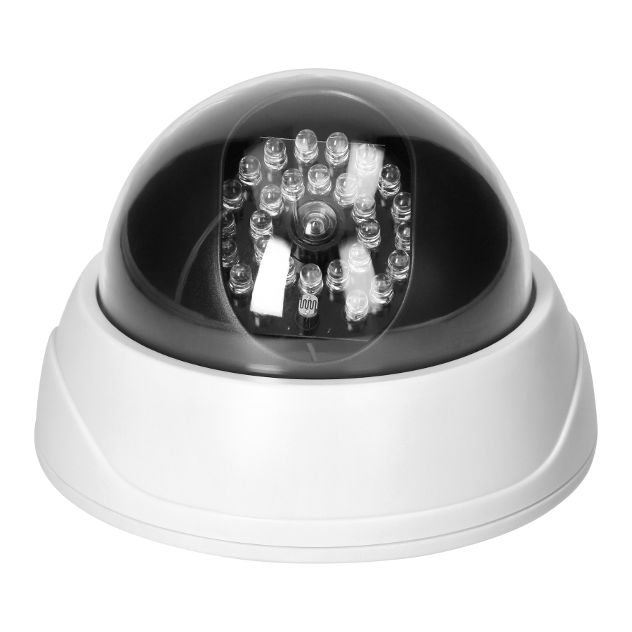 Atrapa kopuły kamery monitorującej CCTV z podczerwienią