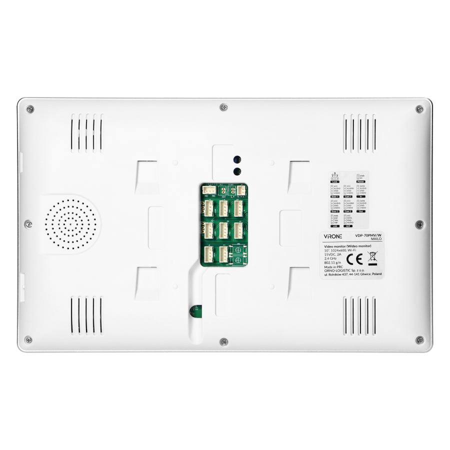 MAILO, zestaw wideodomofonowy jednorodzinny, 4-żyłowy, 10", Wi-Fi, ekran dotykowy, Full HD, RFID, szyfrator