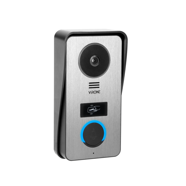 PAVONIS, zestaw wideodomofonowy, 4-żyłowy, 7", Wi-Fi, ekran dotykowy, Full HD, RFID