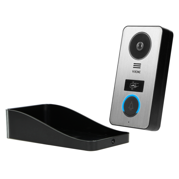 PAVONIS, zestaw wideodomofonowy, 4-żyłowy, 7", Wi-Fi, ekran dotykowy, Full HD, RFID