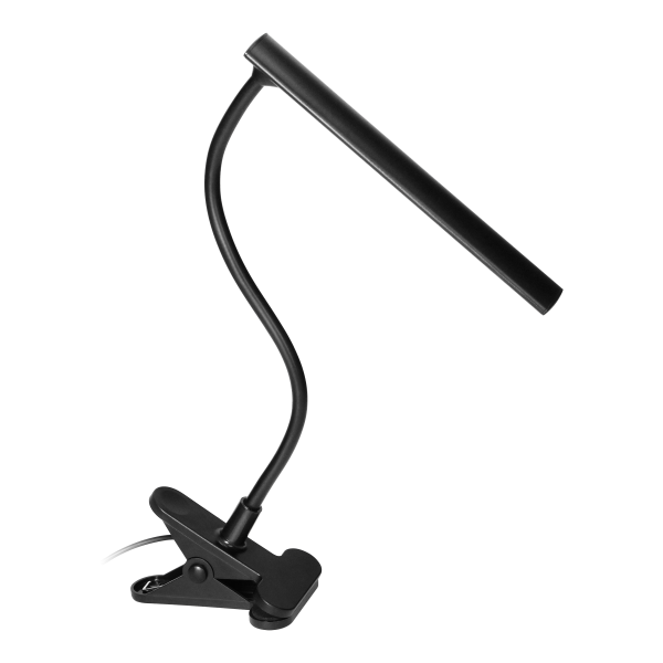 TERI LED, lampka biurkowa z klipsem, 5W, 260lm, 4000K, czarna