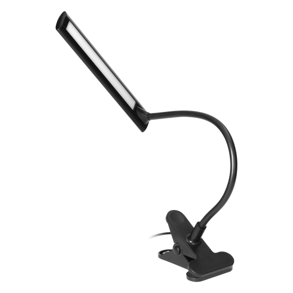 TERI LED, lampka biurkowa z klipsem, 5W, 260lm, 4000K, czarna