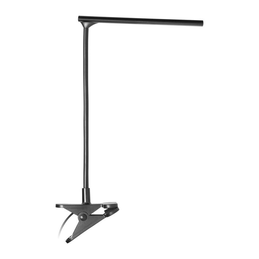 TERI LED, lampka biurkowa z klipsem, 5W, 260lm, 4000K, czarna