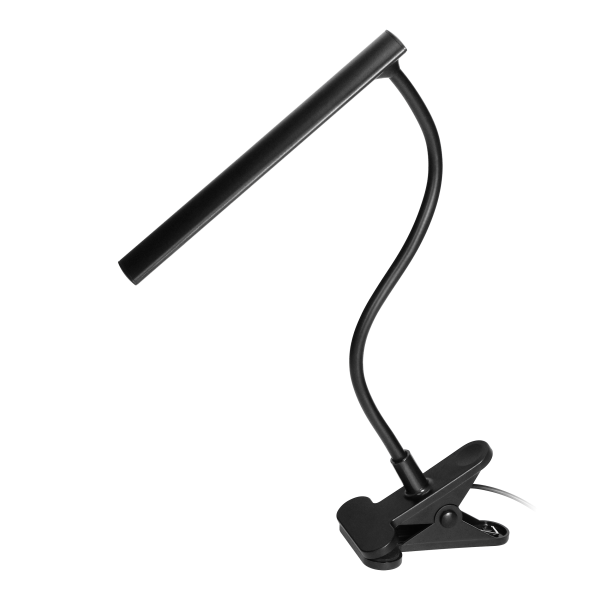 TERI LED, lampka biurkowa z klipsem, 5W, 260lm, 4000K, czarna