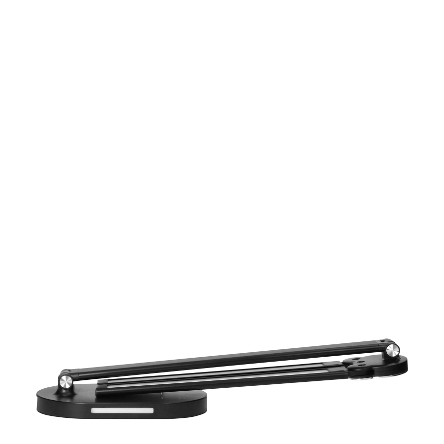 ERGO LED, lampka biurkowa z ładowarką USB, 8W, 400lm, 3000-4000-6000K, zmiana barwy światła, funkcja ściemniania, czarna