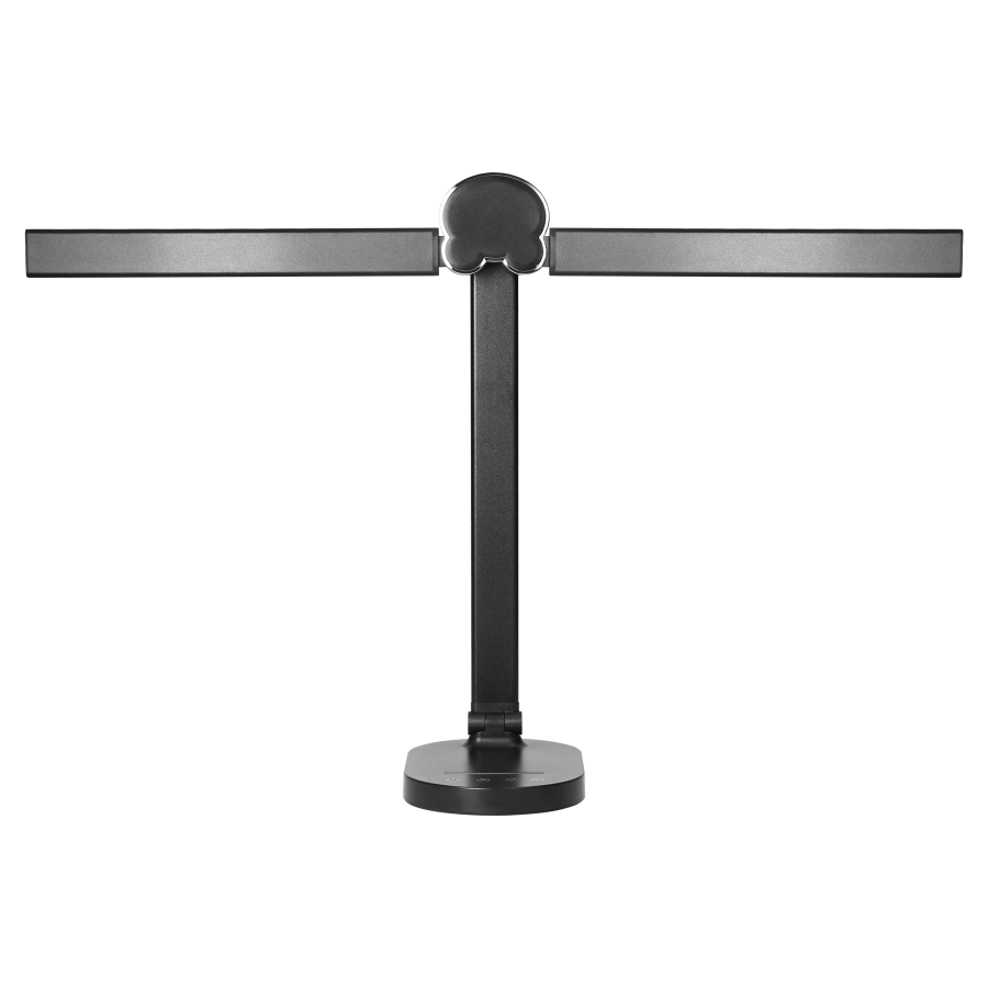 ERGO LED, desk lamp with USB charger, 8W, 400lm, 3000-4000-6000K, variable light color, dimming function, black