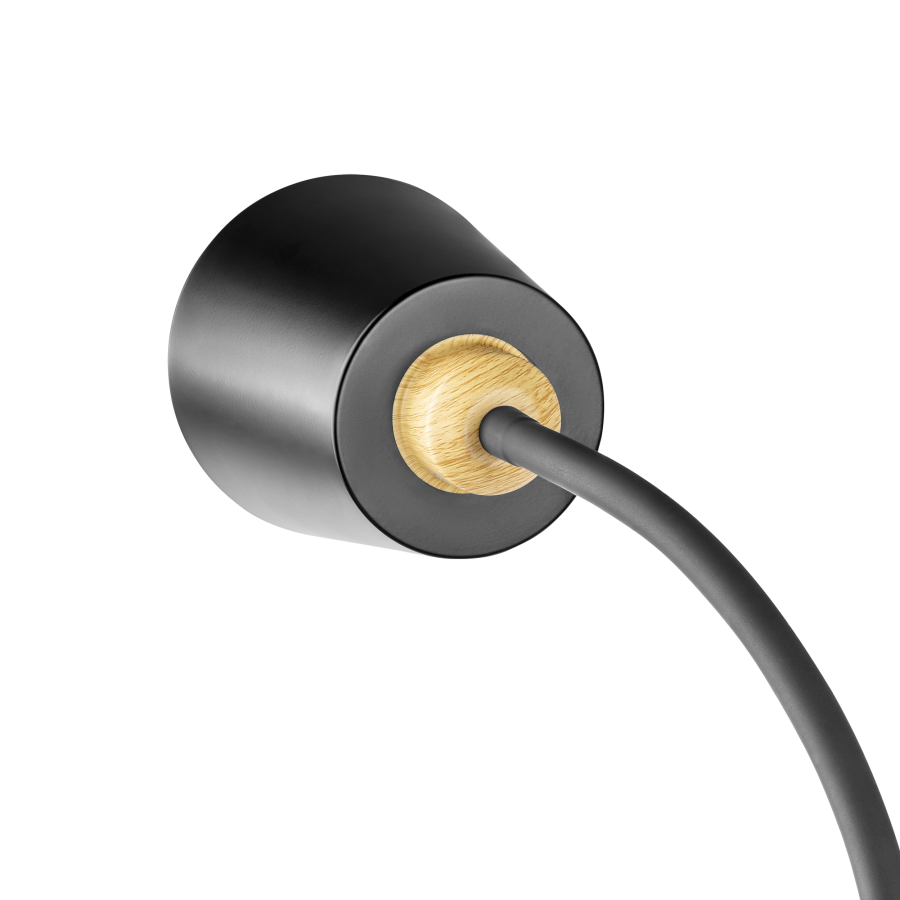 GRACE floor lamp, 154 cm, E27, max. 18W, black