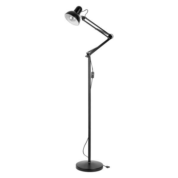 LUWES floor lamp, 185 cm, E27, max. 18W, black LUWES floor lamp, 185 cm, E27, max. 18W, black