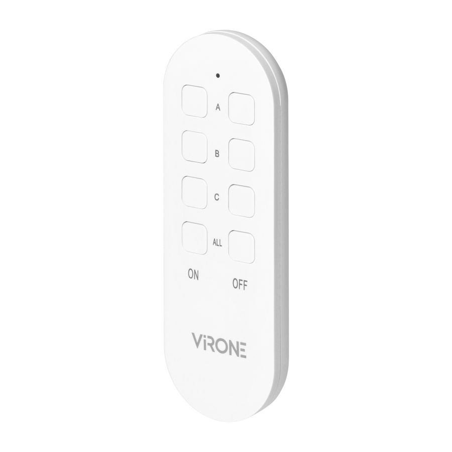 MINI wireless socket with remote control, 1+1, 2300W