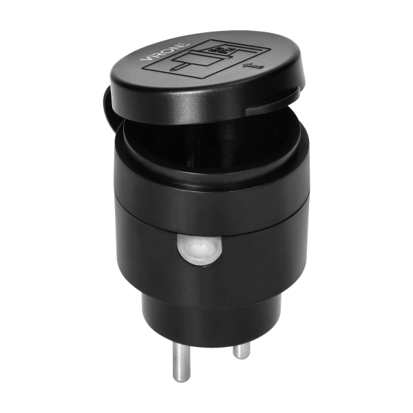 Zestaw bezprzewodowych gniazd MINI, sterowanych pilotem 2+1, 2300W, IP44