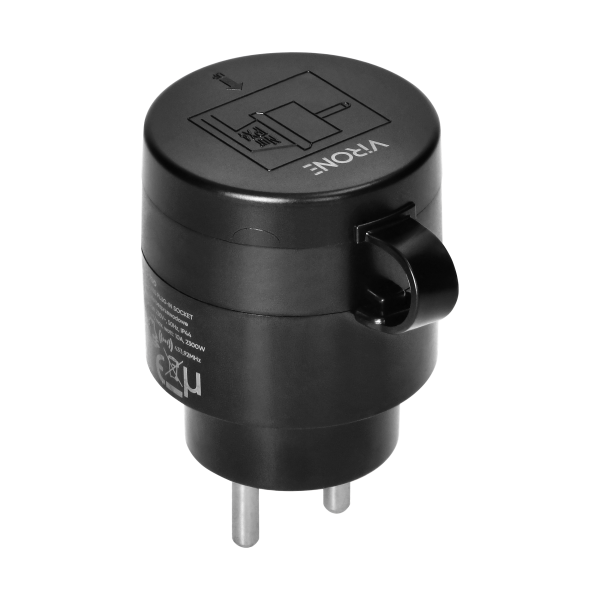 Zestaw bezprzewodowych gniazd MINI, sterowanych pilotem 2+1, 2300W, IP44