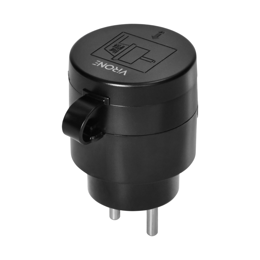 Zestaw bezprzewodowych gniazd MINI, sterowanych pilotem 2+1, 2300W, IP44