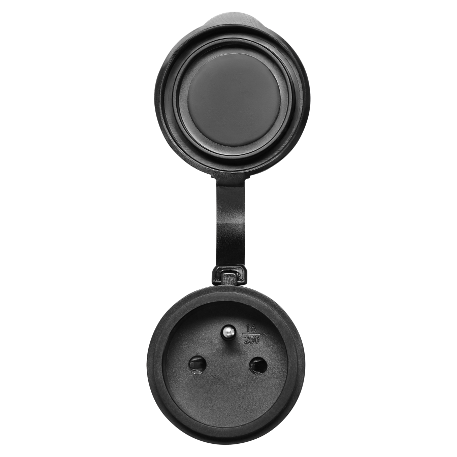 Zestaw bezprzewodowych gniazd MINI, sterowanych pilotem 2+1, 2300W, IP44